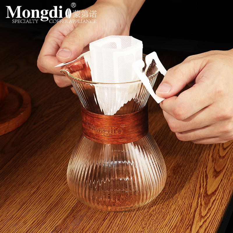 Mongdio咖啡分享壶耳挂咖啡杯手冲分享壶咖啡壶玻璃漏斗品鉴杯子