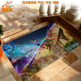 双影奇境Split Fiction游戏周边丝圈地垫室外玄关入户门口脚垫子