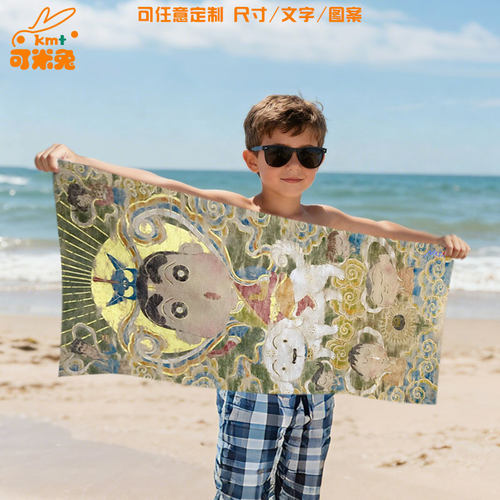NASA联名蜡笔小新eva初号机浴巾