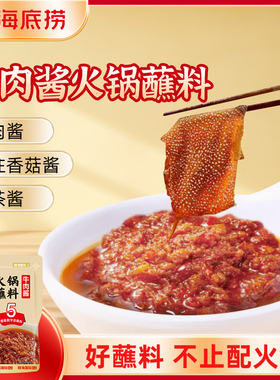 海底捞火锅蘸料牛肉酱烧烤烤肉蘸料袋装家用小包装多包组合下饭酱