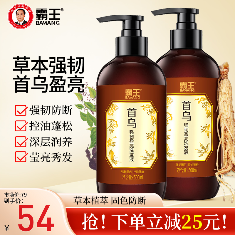 霸王固发防脱亮泽秀发首乌洗发水