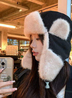 户外骑车滑雪防风御寒雷锋帽男女
