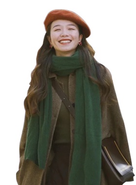 秋冬保暖围巾日系文艺复古女森系