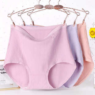 弹力抗菌胖人裤 210斤加肥高腰透气三角裤 头 女士内裤 纯棉超特大码