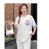 2025女夏季绣花凤凰图，女装T恤，慧峰