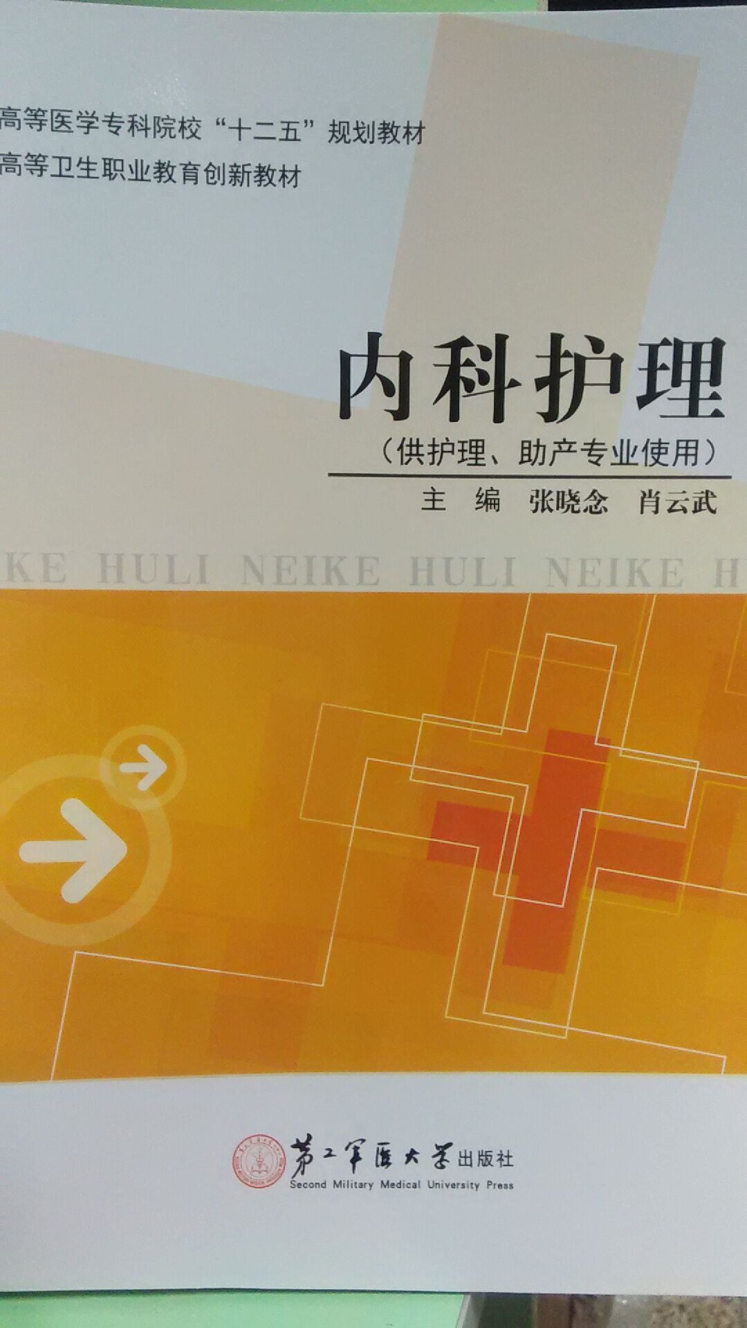 内科护理 张晓念，肖云武 主编 上海第二军医大学出版社