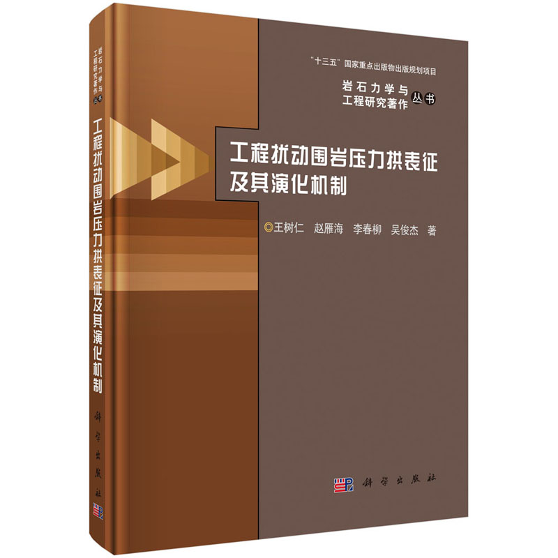 岩石力学与工程研究著作丛书工程扰动围岩压力拱表征及其演化机制王树仁赵雁海李春柳吴俊杰科学出版社