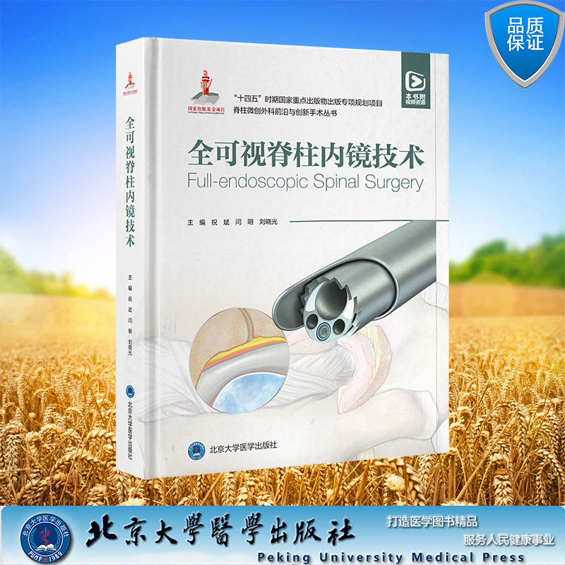 正版全新 精装 脊柱微创外科前沿与创新手术丛书 全可视脊柱内镜技术 北京大学医学出版社 祝斌 闫明 刘晓光 主编 9787565930157