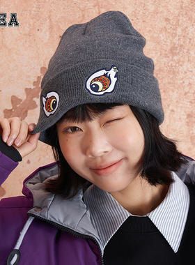 HEA 国潮醒狮新款元素趣味针织帽简约休闲日常百搭情侣同款帽子