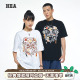 宽松设计感上衣 T恤男女同款 HEA 国潮醒狮八破图拼接印花狮头短袖