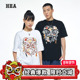 T恤男女同款 HEA 国潮醒狮八破图拼接印花狮头短袖 宽松设计感上衣