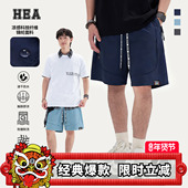 国潮醒狮工装 休闲裤 子男款 HEA 春夏潮牌高级感百搭直筒宽松五分裤