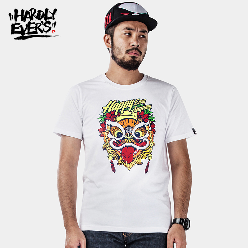 hardlyevers¶î·Æ¶ûÔ´´³±ÅÆHEA´óÂëÄÐ×°Öйú·ç¿íËÉÓ¡»¨¶ÌÐäTÐôÄÐ