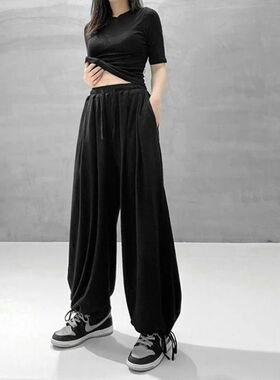 Y2K Sweatpants For Women Summer Baggy Pants jogger Wide Leg