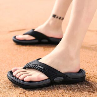 Summer Men's Flip-flops Massage Granule Men Slippers Comfort