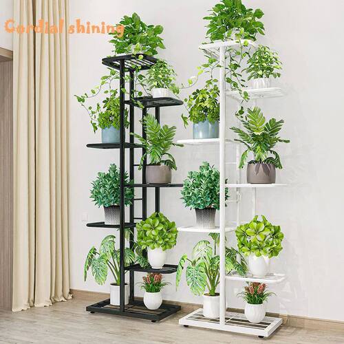 Cordlal Shining Stand For Flowers Iron 6/7/8Layers Plant Hol