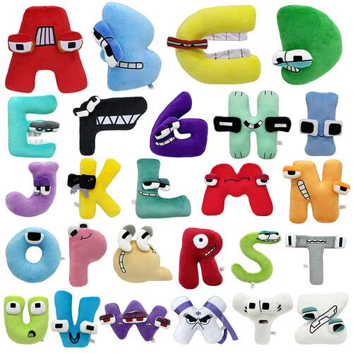 Alphabet Lore Plush Toys Anime Doll Kawaii 26 English Letter