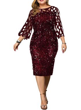 Plus Size Formal Occas Dress for Women 2024 Spring Summer El