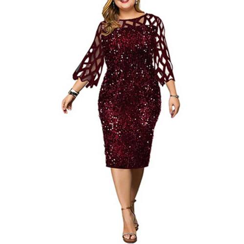 Plus Size Formal Occas Dress for Women 2024 Spring Summer El