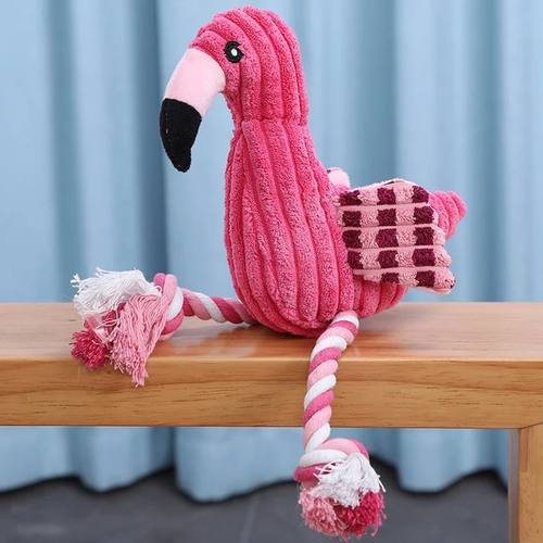 Animal Shape Squeaky Toys Plush Dog Toy Cute Bite Resistant