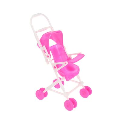 1PC 12cm Kid Play House Nursery Furniture Stroller Plastic T