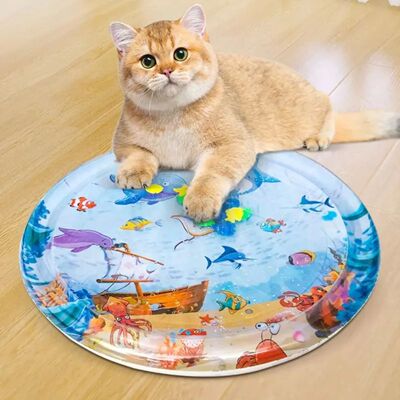 Water Sensory Play Mat Thickened Inflatable Pet Water Bed Cu
