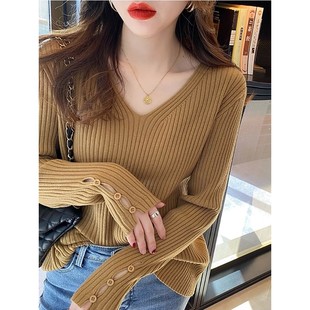 Sweaters Long Neck Winter Butt Women Knitted Autumn Sleeve