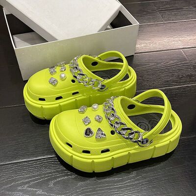 Platform Slippers Summer Women's Sandals 6cm Wedges Ladies O