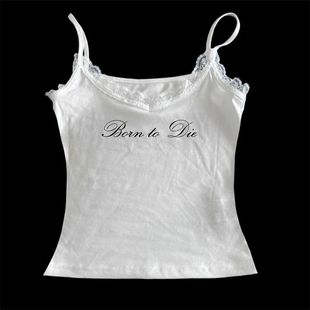 Women's Sleeveless Camisole Y2K Sexy Lace Streetwear Hip Hop
