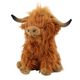 Doll Simulation Highland Soft Plush 25cm Stuffed Cow Animal