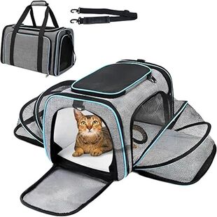 Pet Carriers Backpack Portable Breathable Foldable Cat Bag T