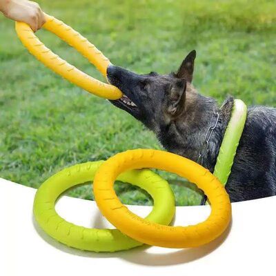 Dog Toys Pet Flying Disk Training Ring Puller Anti-Bite Floa