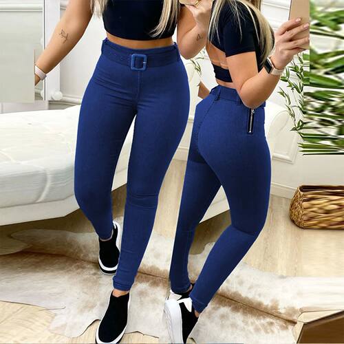 Women's Pants 2023 Spring Autumn Fashion Belt Leisure Trouse