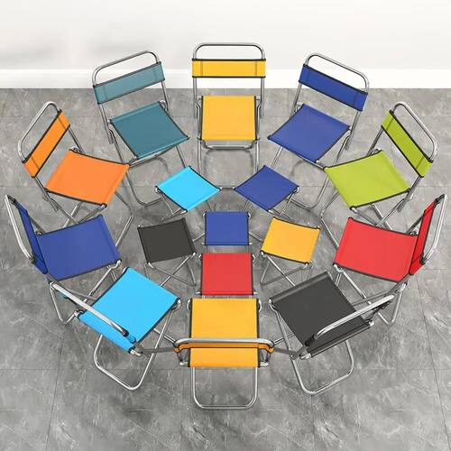 Portable Folding Small Stool Backrest Small Chair Fishing St