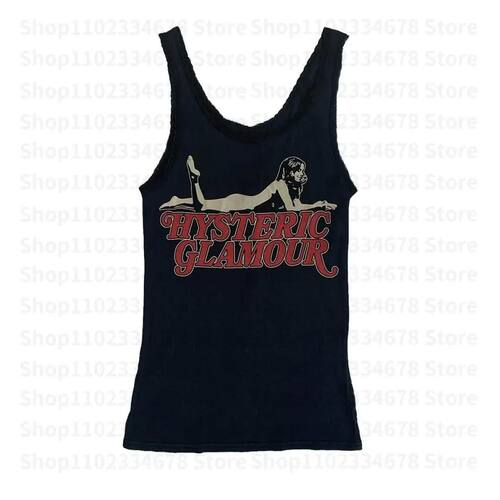 Punk Women's Aesthetic Letter Print Grunge Gothic Camisole T