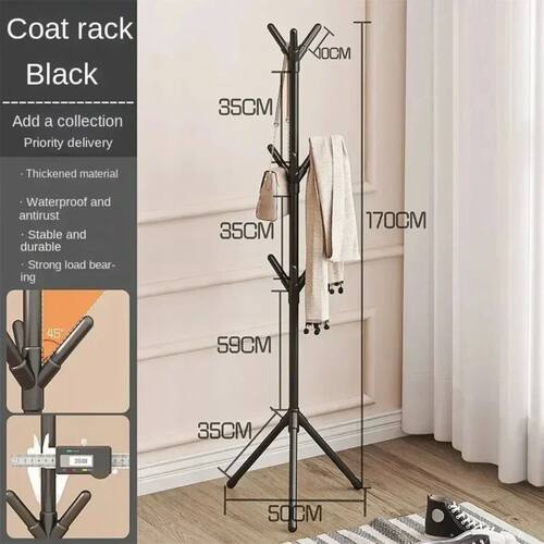 Clothes and Hats Rack Floor To Floor Bedroom Coat Hook Bedro