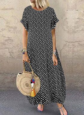 Bohemian Beach Maxi Dress Womens Printed Summer Sundress  20