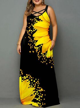 Plus Size Sexy Camisole Dress for Women Clothing 2024 Summer