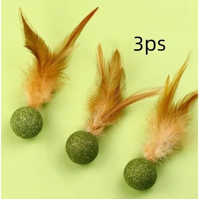 Pet Cat Mint Toy Edible Cat Mint Ball Cat Mint Cat Family Ch