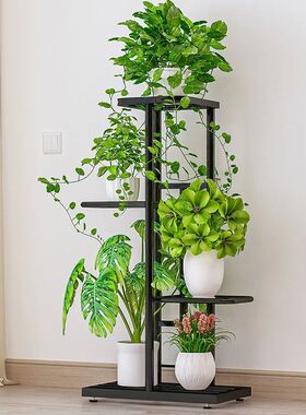 4 Tier 5 Potted Plant Stand Multiple Flower Pot Holder Shelv