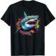 Shirt Unisex Shark Fashi Clothing Graphic Men Graffiti for