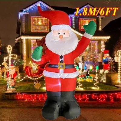 Backpack Santa Claus Christmas Decoration Inflatable Toys Wi
