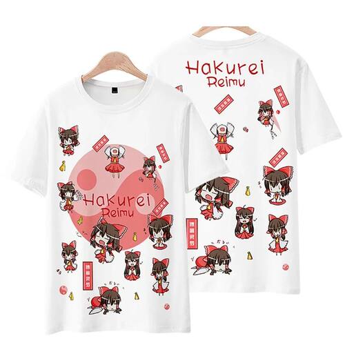 Game Touhou Project Graphic T Shirts Harajuku Fashion Cartoo