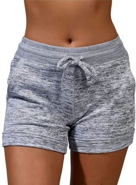 Womens Solid Elasticated Waist Shorts PLUS SIZE OVERSIZED La