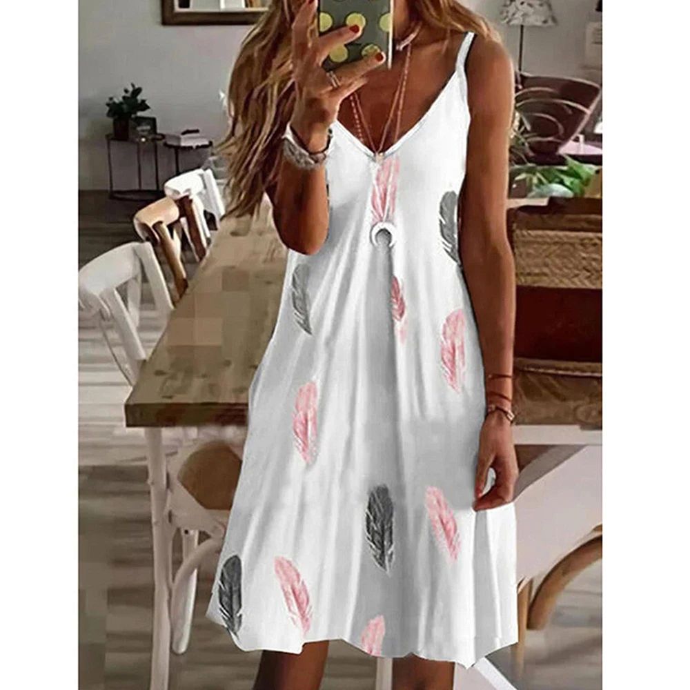 Camisole Dress for Women 2024 Summer Beach Dresses Vestido C