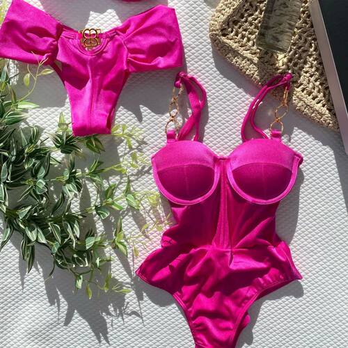 2024 Sexy Push Up One Piece Swimsuit Women Swimwear Underwir