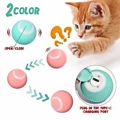1pc Electric Automatic Cat Toys  Pet Cat Interactive Toy Aut