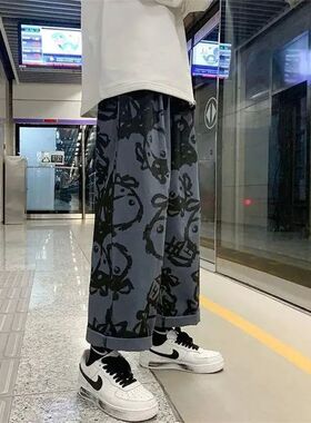 Casual Pants Women Spring Summer Loose Wide Leg Elastic High