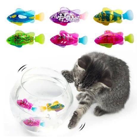 Cat Interactive Electric Fish Toy Water Cat Toy for Indoor P
