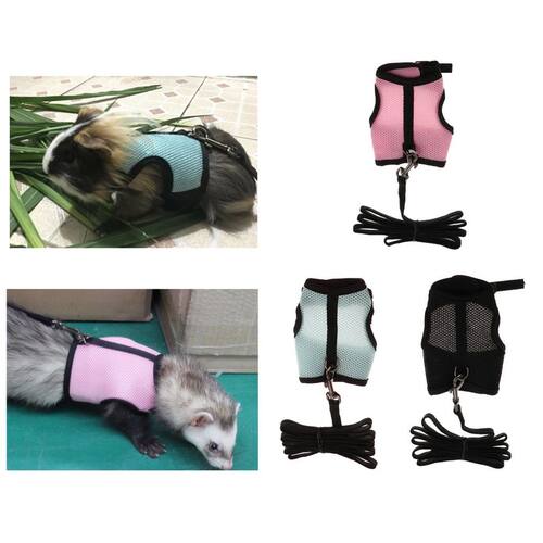 Pet Supplies Vest Harness Leash For Hamster Rabbit Squirrel